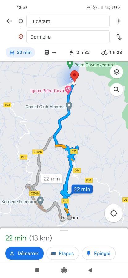 La Mesange Charbonniere Apartman Lucéram Kültér fotó